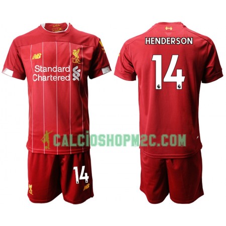 Liverpool HENDERSON 14 Bambino Maglia Prima 2019/2020 Manica Corta (+ Pantaloncini)